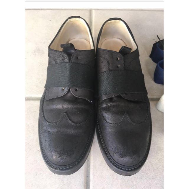 SUNSEA Oild Laceless Wingtip Shoes