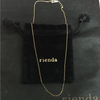 リエンダ(rienda)の値下げ 新品 rienda リエンダ  ネックレス ゴールド(ネックレス)