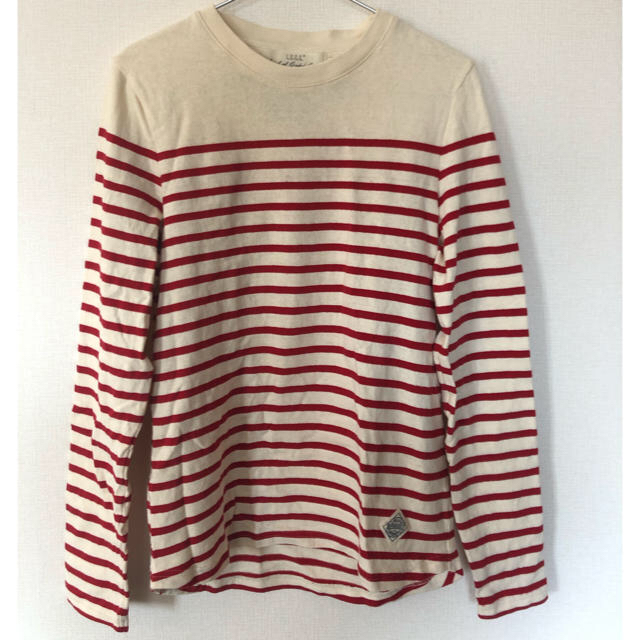 H&M(エイチアンドエム)のH&M - ボーダーカットソー メンズのトップス(Tシャツ/カットソー(七分/長袖))の商品写真