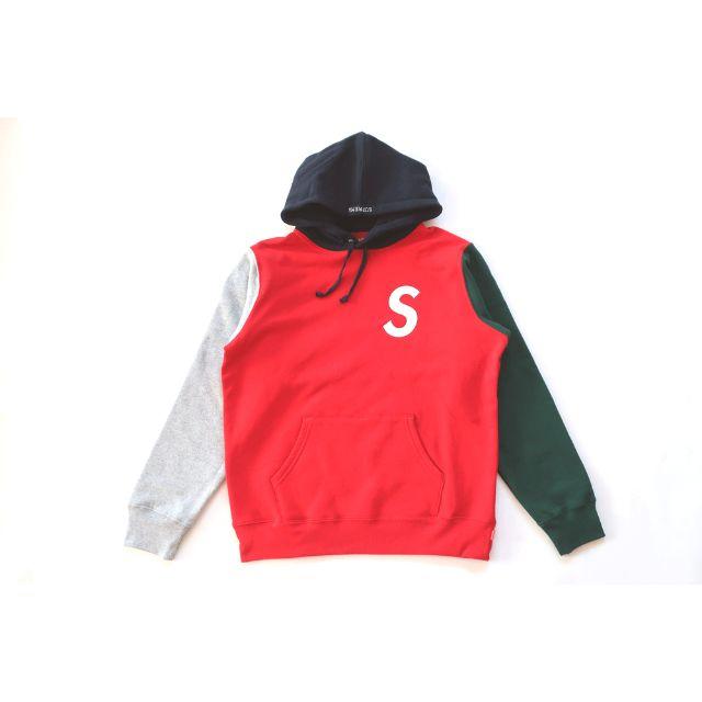 Supreme S Logo Colorblocked Sweatshirt赤M