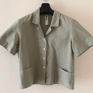 マーガレットハウエル(MARGARET HOWELL)の16ss MHL.のコットン開襟半袖シャツ(シャツ/ブラウス(半袖/袖なし))