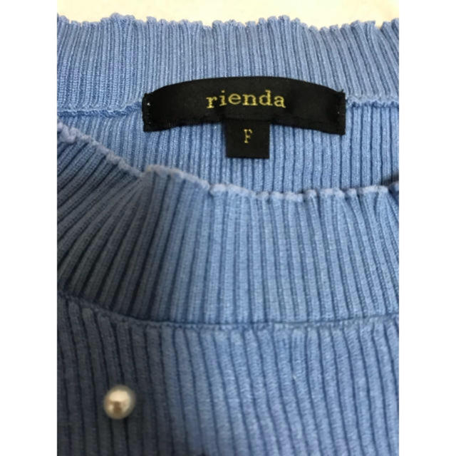 rienda(リエンダ)のrienda パールニットトップス レディースのトップス(ニット/セーター)の商品写真