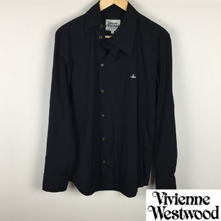 ヴィヴィアンウエストウッド(Vivienne Westwood)の美品 ヴィヴィアンウエストウッドマン 長袖シャツ ブラック サイズ50(シャツ)