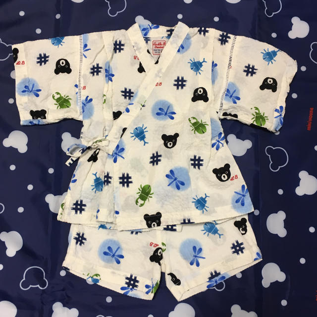 DOUBLE.B(ダブルビー)のダブルビー  甚平 90 キッズ/ベビー/マタニティのキッズ服男の子用(90cm~)(甚平/浴衣)の商品写真