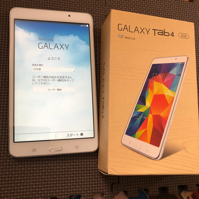 SAMSUNG(サムスン)のタブレットGalaxy tab4 スマホ/家電/カメラのPC/タブレット(タブレット)の商品写真