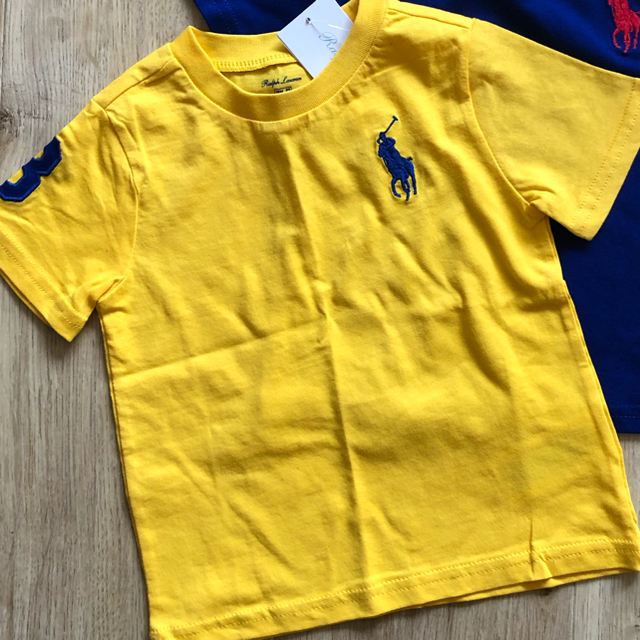 Ralph Lauren(ラルフローレン)のまとめ割適応★24M黄色Tシャツ　ラルフローレン 新生児 6M キッズ/ベビー/マタニティのベビー服(~85cm)(カバーオール)の商品写真