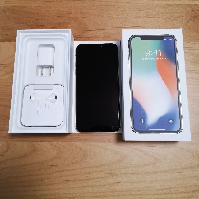 Apple - iPhone X 64gb docomo シルバー 残債なし 中古の+