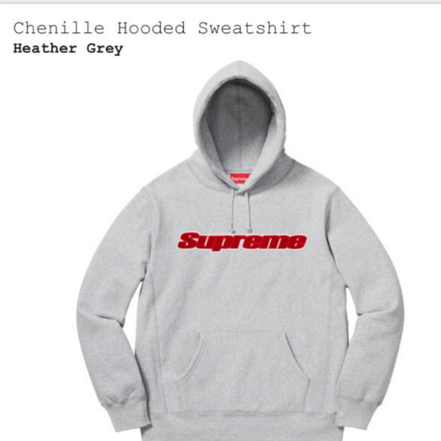 supreme Chenille Hooded Sweatshirt