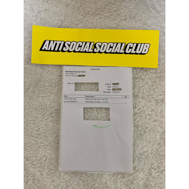 ANTI(アンチ)のANTISOCIALSOCIALCLUB assc ショルダーバッグ メンズのバッグ(ショルダーバッグ)の商品写真