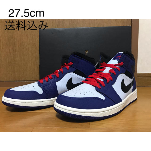 NIKE(ナイキ)のAIR JORDAN 1 MID SE_ DEEP ROYAL BLUE メンズの靴/シューズ(スニーカー)の商品写真