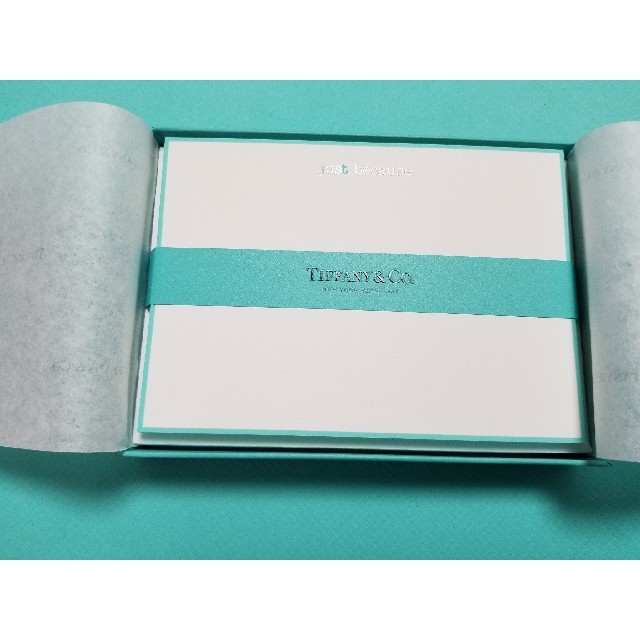 Tiffany & Co.(ティファニー)のTIFFANYノベルティー、メッセージカード ハンドメイドの文具/ステーショナリー(カード/レター/ラッピング)の商品写真