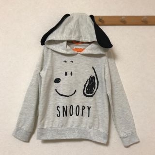 スヌーピー(SNOOPY)のスヌーピー耳付き裏毛プルオーバー(Tシャツ/カットソー)