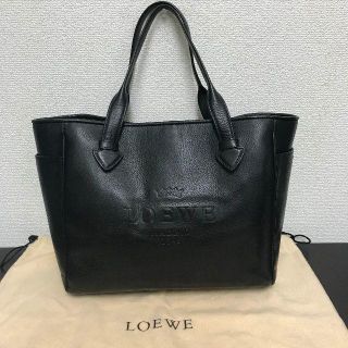 ロエベ(LOEWE)のロエベ　トートバッグ　ヘリテージ　黒　レザー(トートバッグ)