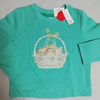 フランシュリッペ(franche lippee)の【新品タグ付】フランシュリッぺ、バスケットねこ刺繍のトレーナー(トレーナー/スウェット)