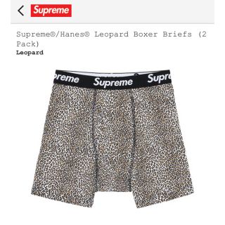 シュプリーム(Supreme)のsupreme/Hanes Leopard Boxer Briefs1枚(ボクサーパンツ)