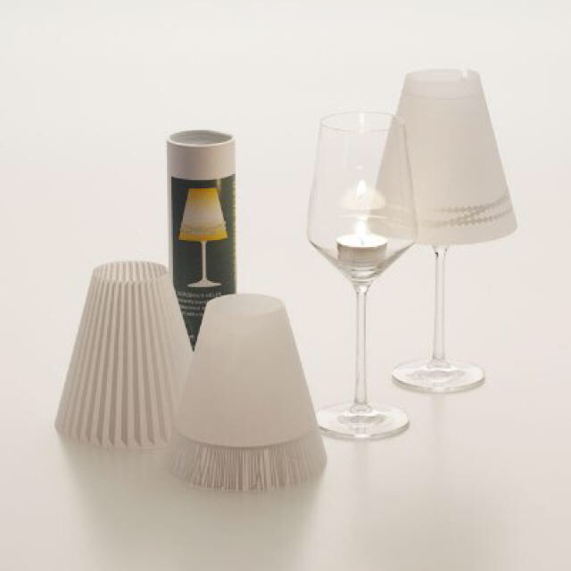 SEMPRE センプレ ワイングラスランプシェード インテリア/住まい/日用品のライト/照明/LED(テーブルスタンド)の商品写真