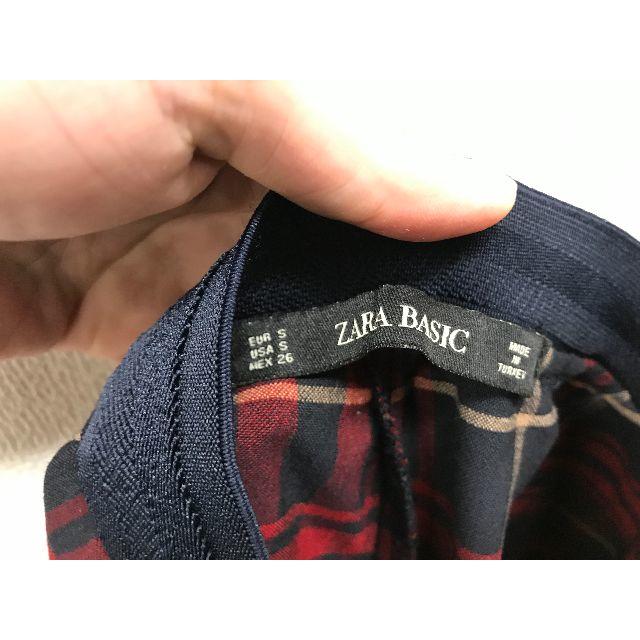 ZARA(ザラ)の美品ザラZARAチェック柄スリムスラックス★S★パンツ レディースのパンツ(その他)の商品写真