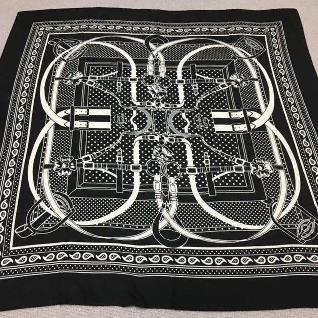逸品】 Hermes - エルメス カシシル バンダナ柄 ストール カシミア