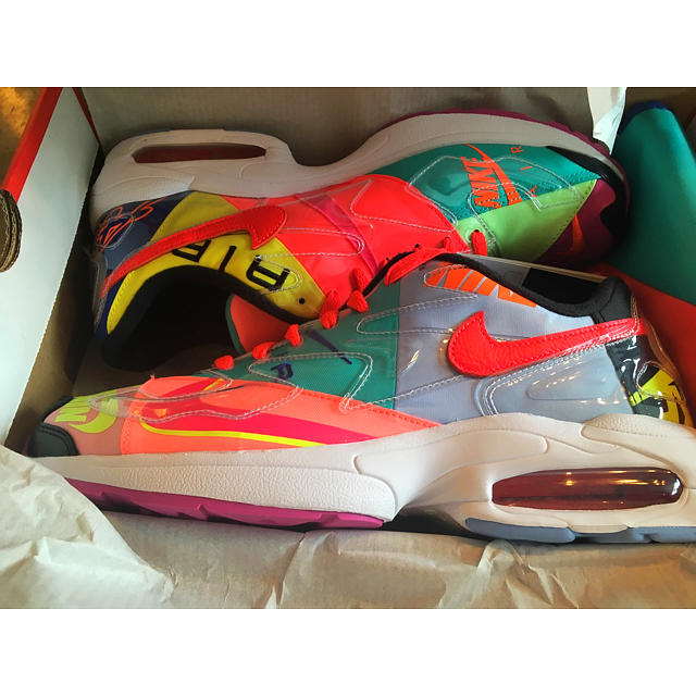 カーキ×インディゴ 29.0cm NIKE AIR MAX2 LIGHT atmos アトモス