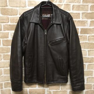 ショット(schott)のSchott 681 シングルライダース ブラウン(ライダースジャケット)