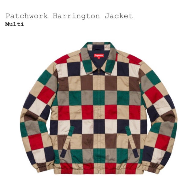 【超安い】  Supreme - supreme Patchwork Harrington Jacket Lサイズ ブルゾン