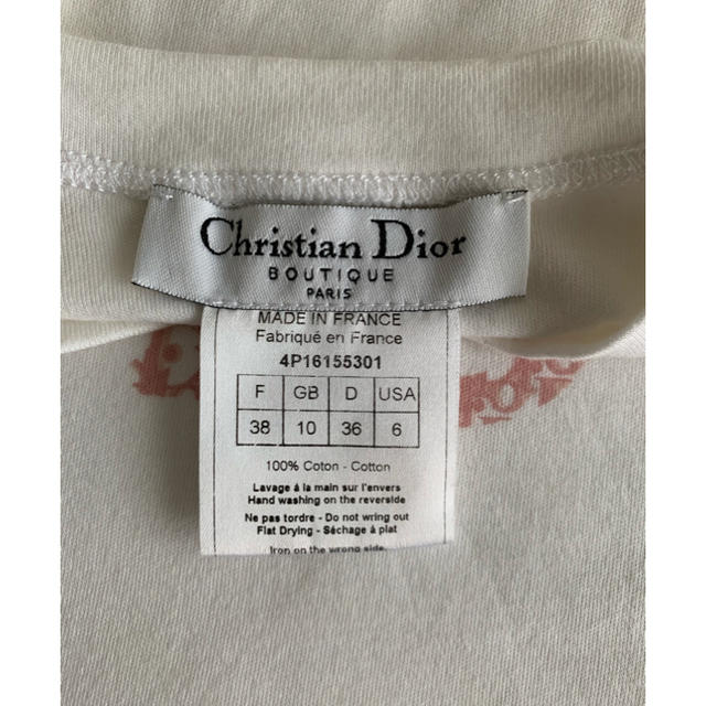 Christian Dior(クリスチャンディオール)のDIOR ディオール トップス レディースのトップス(Tシャツ(半袖/袖なし))の商品写真