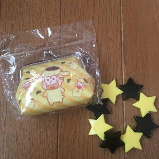 ポムポムプリン(ポムポムプリン)のサンリオ　おそ松さん　十四松　ポムポムプリン　がま口小銭入れ　ブレスレット(キャラクターグッズ)