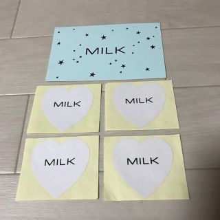 ミルク(MILK)のMILK シール4枚 ポストカード1枚 セット(その他)