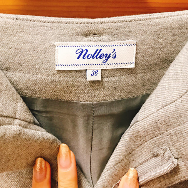 NOLLEY'S(ノーリーズ)のNolley’s パンツ グレー ワイドパンツ クロップドパンツ ノーリーズ  レディースのパンツ(カジュアルパンツ)の商品写真