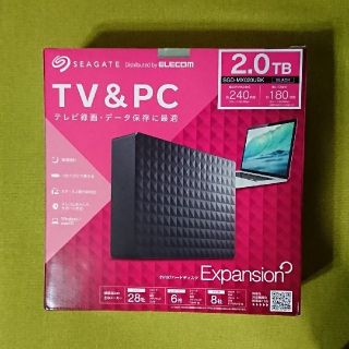 エレコム(ELECOM)のTV PC HDD ハードディスク 2TB(PC周辺機器)