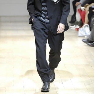 ヨウジヤマモト(Yohji Yamamoto)のヨウジヤマモト 08ss 敗残兵期 ウールギャバジン パンツ(スラックス)