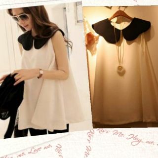 新品♡ 襟つきｼﾌｫﾝTOP♡ (チュニック)