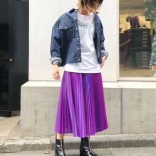 フローラル 新品タグ付き 装飾ロングスカート アキラナカ - 通販