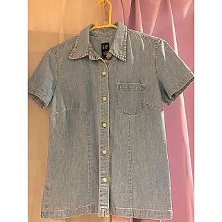 ギャップ(GAP)のGAP半袖デニム地シャツ(シャツ/ブラウス(半袖/袖なし))