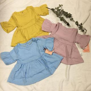 （sale）s/s 韓国子供服 フリルブラウス(ブラウス)