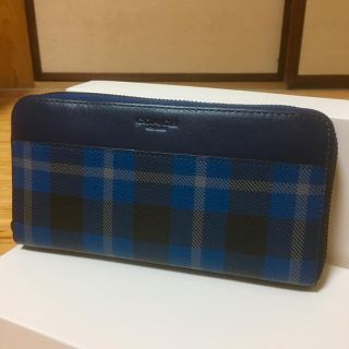 コーチ(COACH)の新品未使用！COACH 長財布 ブルーチェック 新品(長財布)