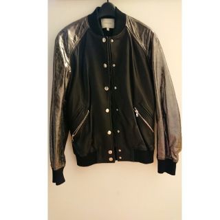 Pierre Balmain（ピエールバルマン） ジップアップレザーブルゾン