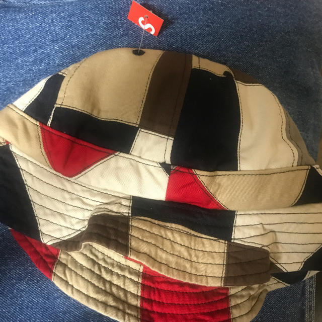 M/L 即日発送supreme patchwork bell hat帽子