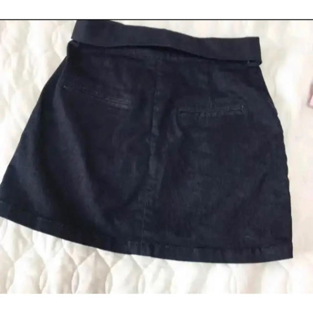 OZOC(オゾック)のお値下げ再出品 未使用 ozoc デニム 編み込み 折り返しスカート 美品 レディースのスカート(ミニスカート)の商品写真