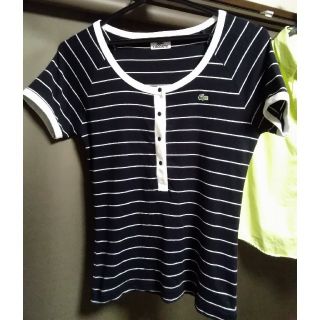 ラコステ(LACOSTE)のラコステボーダーTシャツ40 S～Mサイズ(Tシャツ(半袖/袖なし))