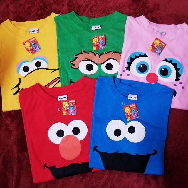 SESAME STREET(セサミストリート)の新品 Tシャツ セサミストリート エルモ クッキーモンスター アビー 5点セット レディースのトップス(Tシャツ(半袖/袖なし))の商品写真