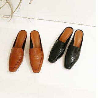 トゥデイフル(TODAYFUL)のあんこさま専用❤新品未使用❤Square Slide Loafers(ローファー/革靴)