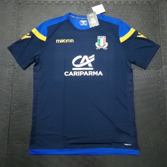 CANTERBURY(カンタベリー)のマクロン ラグビーイタリア代表 トレーニングTシャツ スポーツ/アウトドアのスポーツ/アウトドア その他(ラグビー)の商品写真