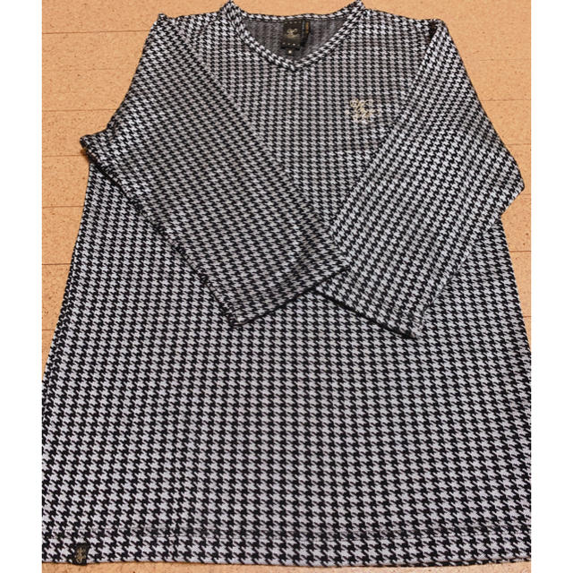 Karl Kani(カールカナイ)のカールカナイメンズKARLKANI千鳥柄七分袖 メンズのトップス(Tシャツ/カットソー(七分/長袖))の商品写真