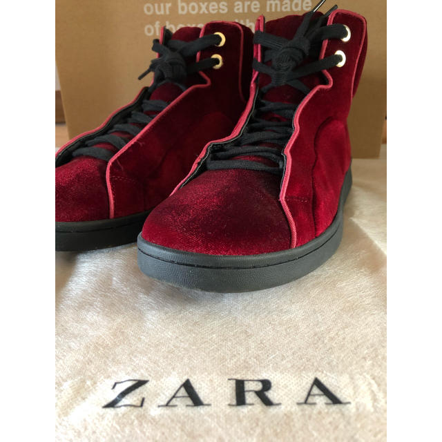 ZARA(ザラ)のZARA MAN ハイカットスニーカー 42 メンズの靴/シューズ(スニーカー)の商品写真