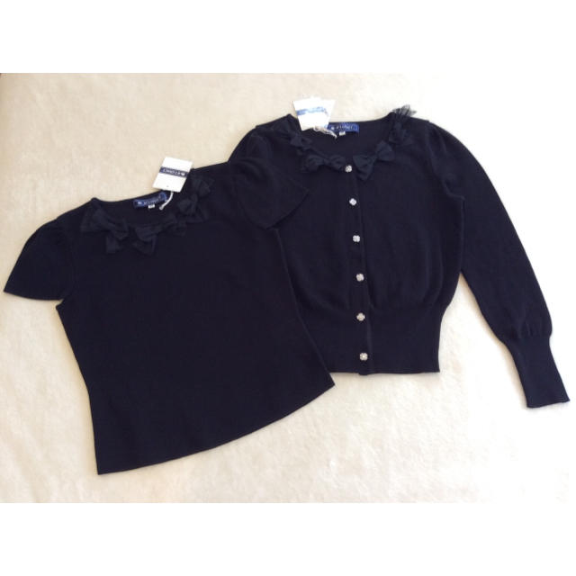 新品❤️エムズグレイシー ❤️チュールリボン付き ニットアンサンブル