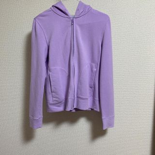 ユニクロ(UNIQLO)のUNIQLO 薄紫パーカー(パーカー)