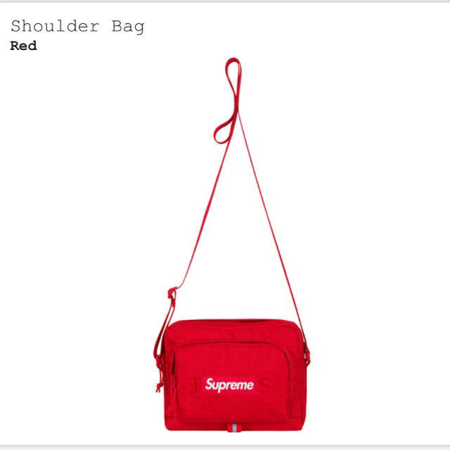 Supreme 19ss Shouder Bag red