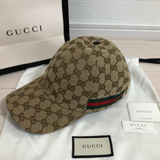 グッチ(Gucci)の【JOE@様専用】S57 グッチ ベースボール キャップ ブラウン(キャップ)