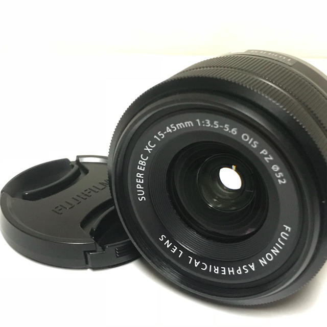 レンズ(ズーム)【美品】富士フィルムXC15-45mm F3.5-5.6 OIS PZ ブラック